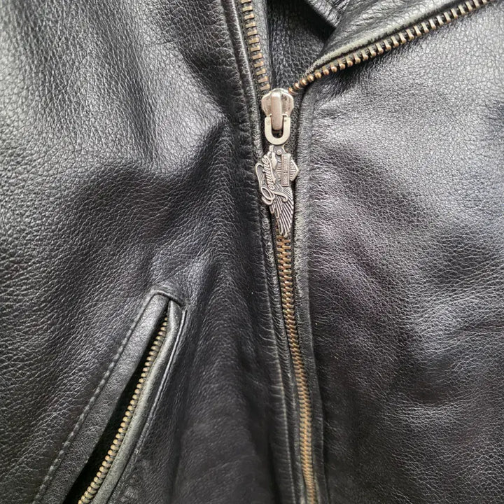 [BUNJANG] Harley Davidson Leather Rider Jacket / [XL]할리데이비슨 가죽 라이더 자켓