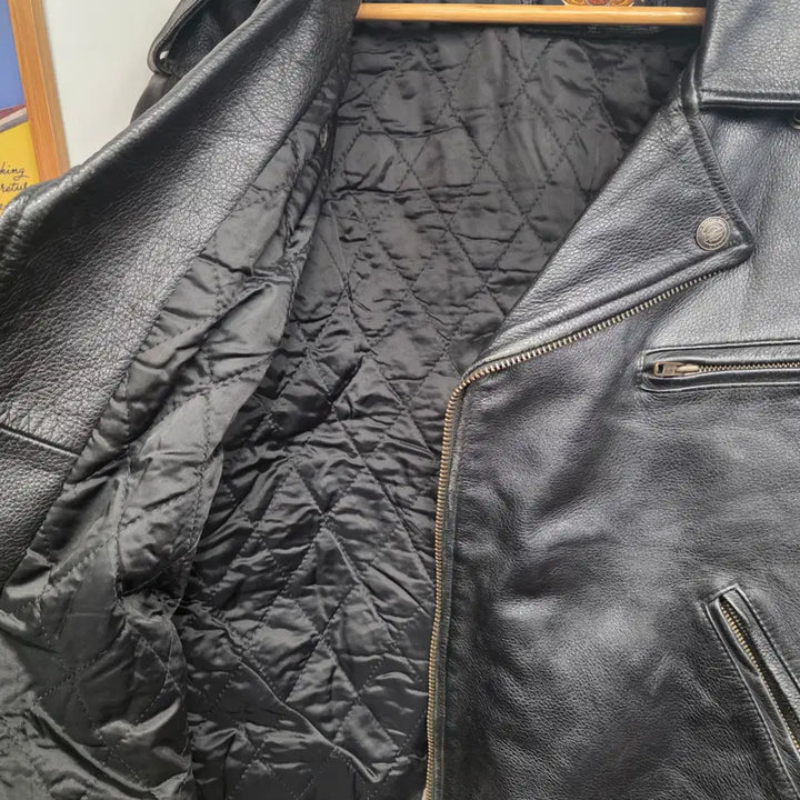 [BUNJANG] Harley Davidson Leather Rider Jacket / [XL]할리데이비슨 가죽 라이더 자켓