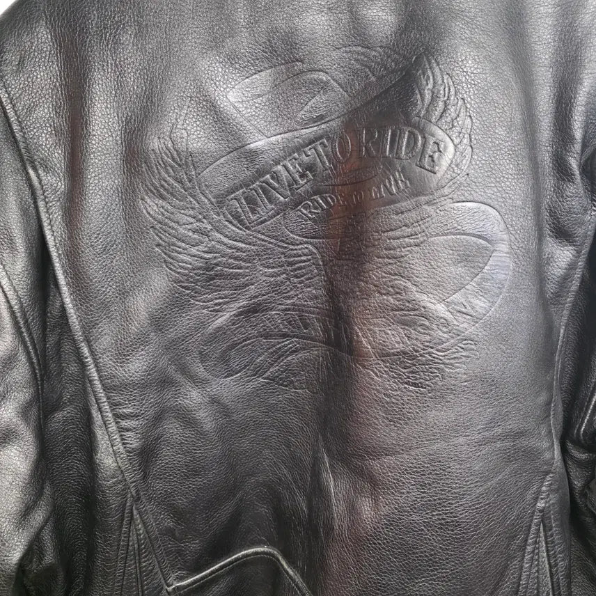 [BUNJANG] Harley Davidson Leather Rider Jacket / [XL]할리데이비슨 가죽 라이더 자켓