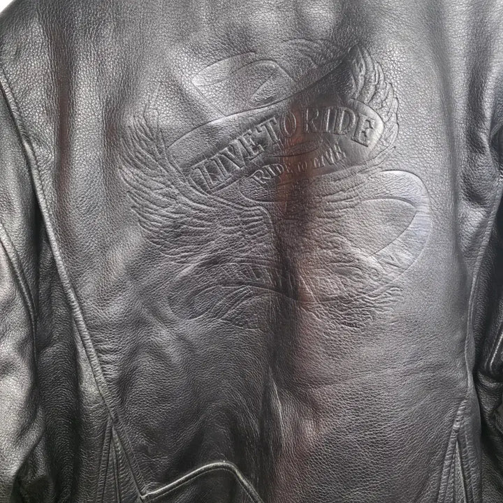 [BUNJANG] Harley Davidson Leather Rider Jacket / [XL]할리데이비슨 가죽 라이더 자켓