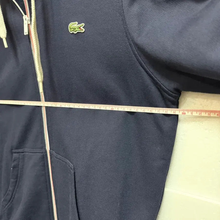 [BUNJANG] LACOSTE L!VE Hooded Zip-Up 100 Navy / LACOSTE L!VE 라코스테 라이브 후드집업 100사이즈 / 네이비