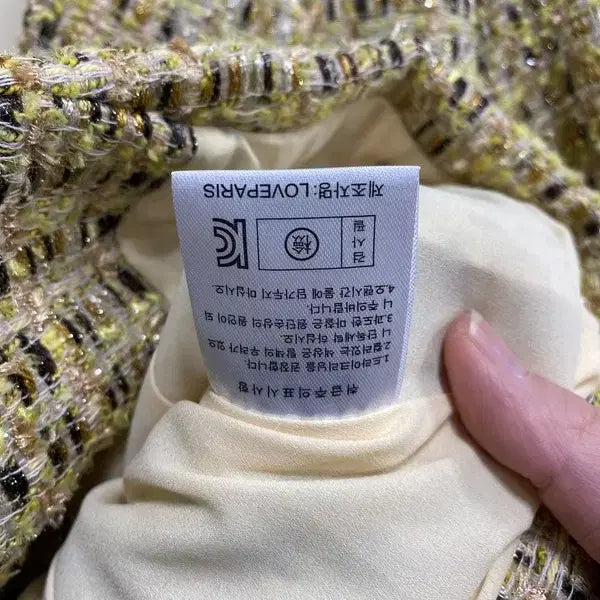 [SOLD OUT] 여M/러브패리스 체크 트위드 자켓