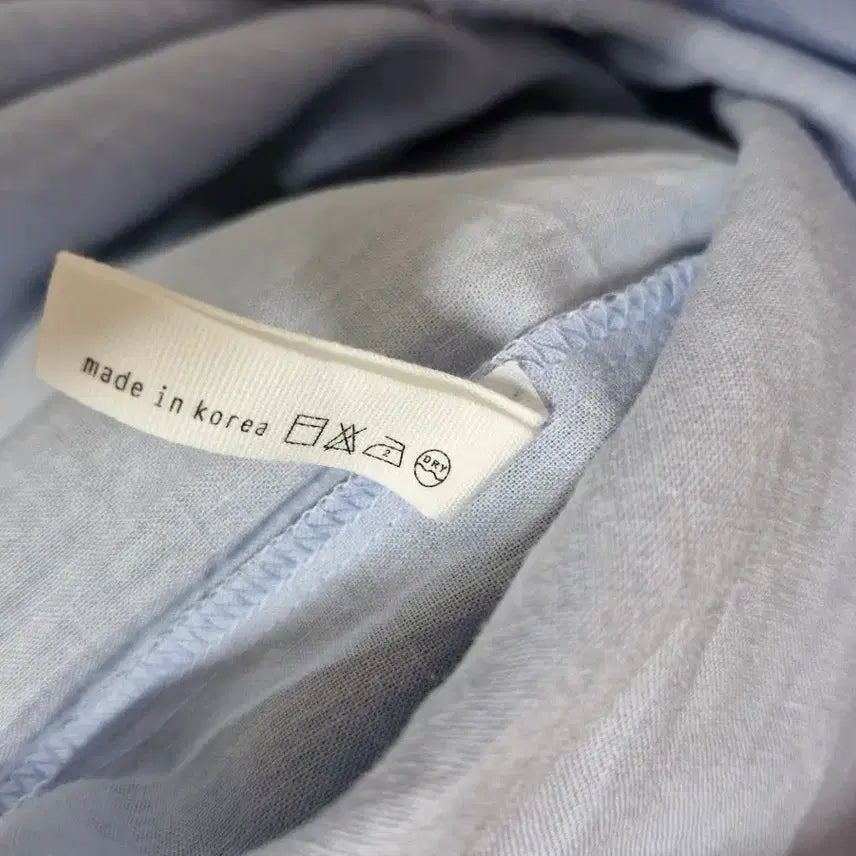 [BUNJANG] Linen Blend Blue Dress / 여름 린넨혼방 블루 원피스