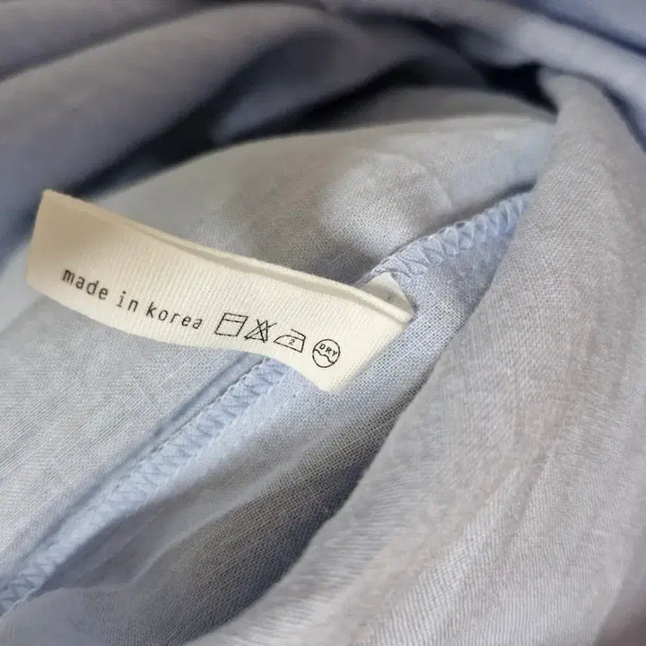 [BUNJANG] Linen Blend Blue Dress / 여름 린넨혼방 블루 원피스