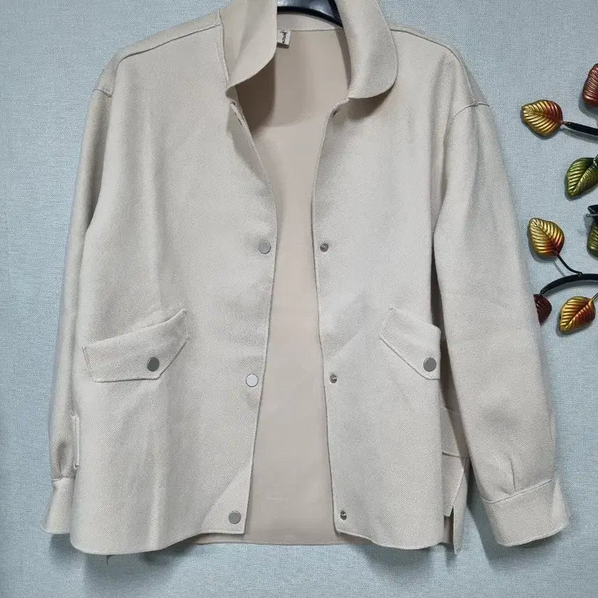 [BUNJANG] Beige Loose Fit Short Jacket / 베이지색 숏 자켓 66~작은77  루즈핏