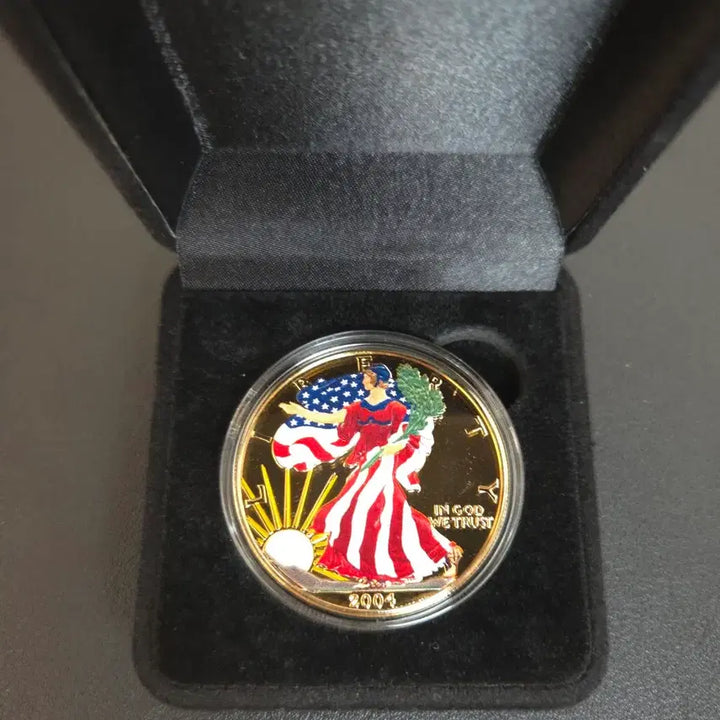 [BUNJANG] American Eagle Colorized Silver Coin Set / 아메리칸이글 색채은화/금도금색채은화 2점모두 희귀은화수집용