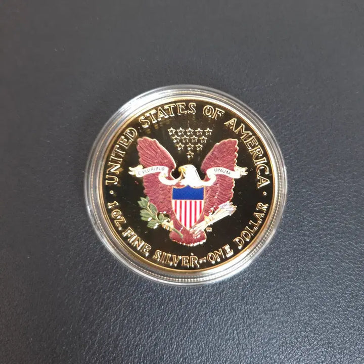[BUNJANG] American Eagle Colorized Silver Coin Set / 아메리칸이글 색채은화/금도금색채은화 2점모두 희귀은화수집용