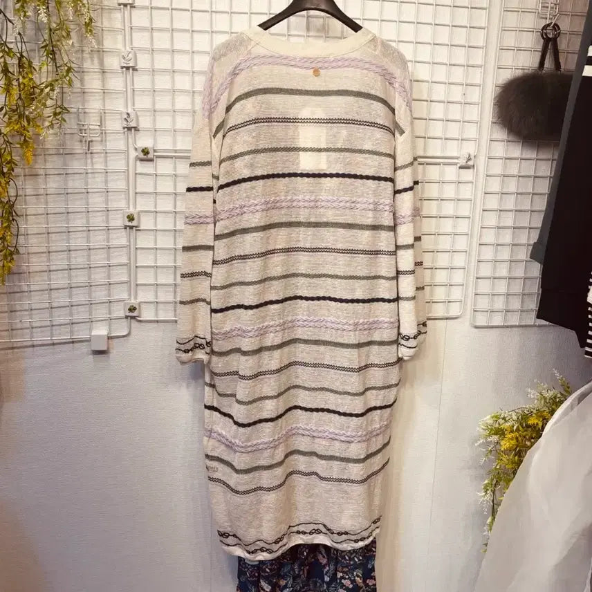 [BUNJANG] Thursday Island Long Cardigan (S) - Multi Jacquard / 새옷 S 멀티 쟈가드 롱가디건 써스데이아일랜드