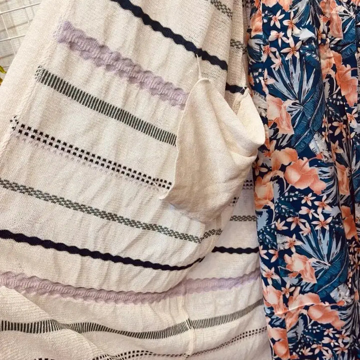[BUNJANG] Thursday Island Long Cardigan (S) - Multi Jacquard / 새옷 S 멀티 쟈가드 롱가디건 써스데이아일랜드
