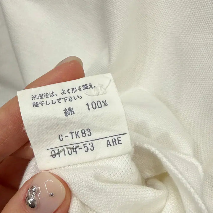 [BUNJANG] Burberry Brit Embroidered Logo Regular Fit Polo Shirt / 버버리 브릿 자수 로고 카라 반팔 피케 티셔츠 레귤러핏 화이트