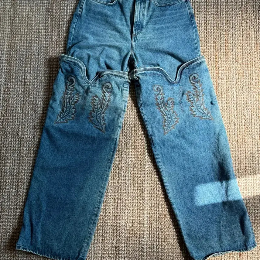 [BUNJANG] Y/Project Maxi Cowboy Denim Jeans - Medium Wash - 31 / 와이프로젝트 맥시 카우보이 데님 진 중청 31