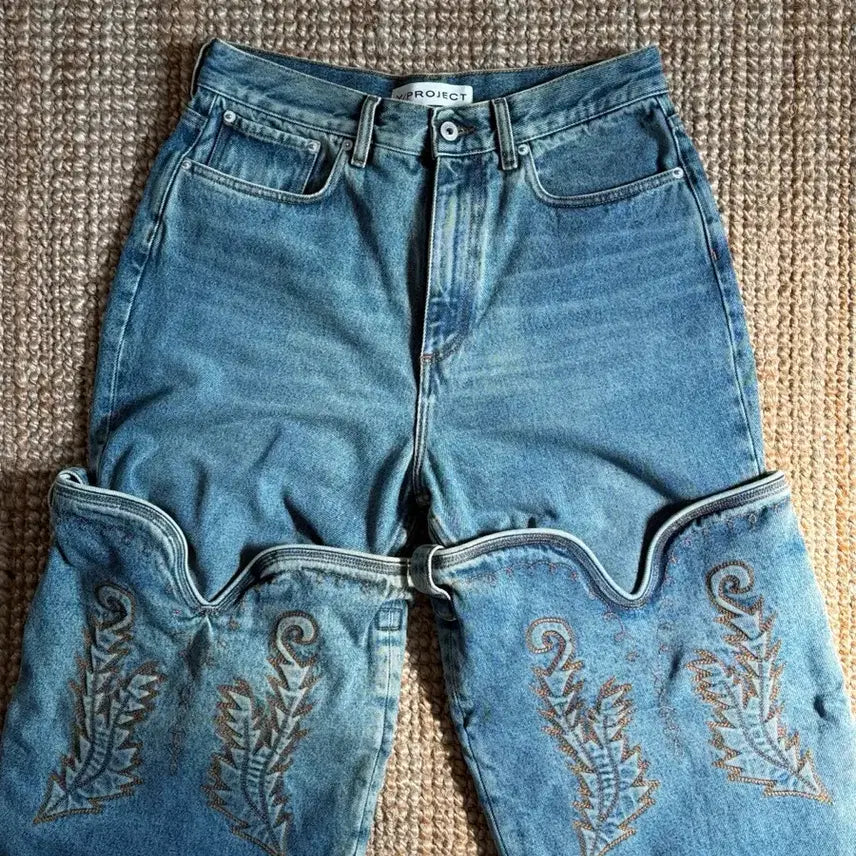 [BUNJANG] Y/Project Maxi Cowboy Denim Jeans - Medium Wash - 31 / 와이프로젝트 맥시 카우보이 데님 진 중청 31