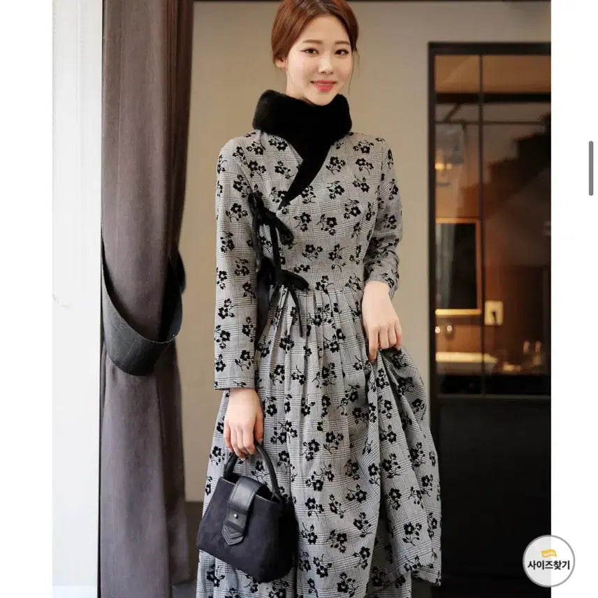 [BUNJANG] Chic Line Sodam Sodam Jeollik Dress / 새상품 시크라인 소담소담 철릭원피스