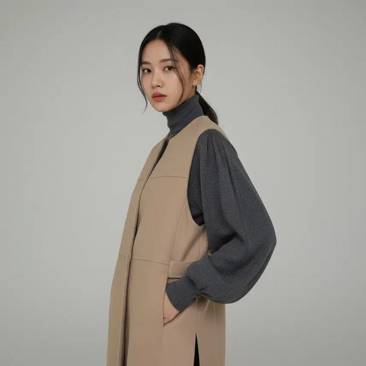 [BUNJANG] Cresson Prestige Wool Blend Vest / [새상품] 백화점 브랜드 끄레송 프레스티지 울 혼방 베스트
