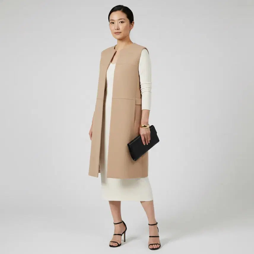 [BUNJANG] Cresson Prestige Wool Blend Vest / [새상품] 백화점 브랜드 끄레송 프레스티지 울 혼방 베스트
