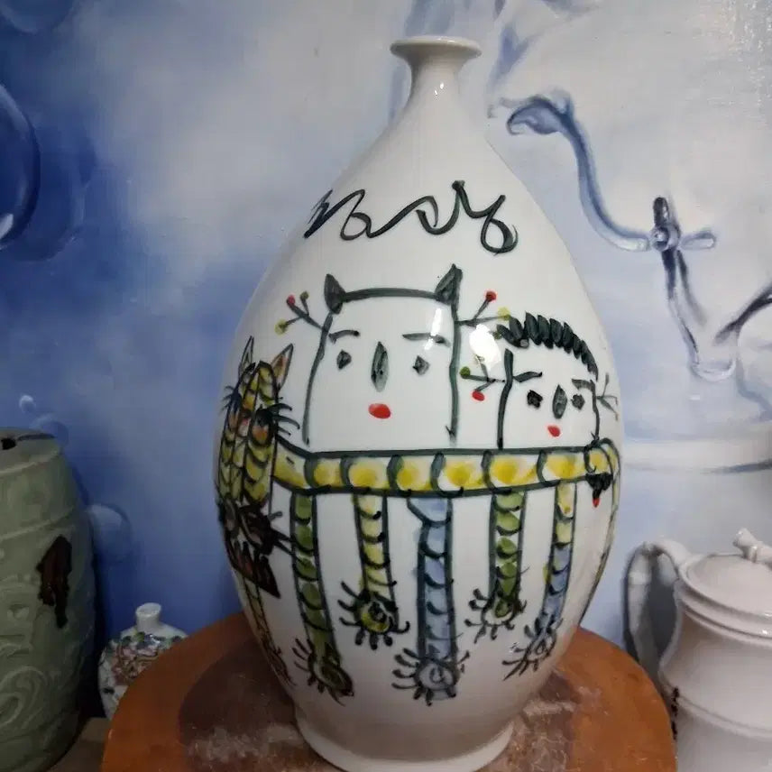 [BUNJANG] Joonggwang Ceramic Studio Angggyo Bottle Porcelain / 중광공방 앵꼬병 도자기