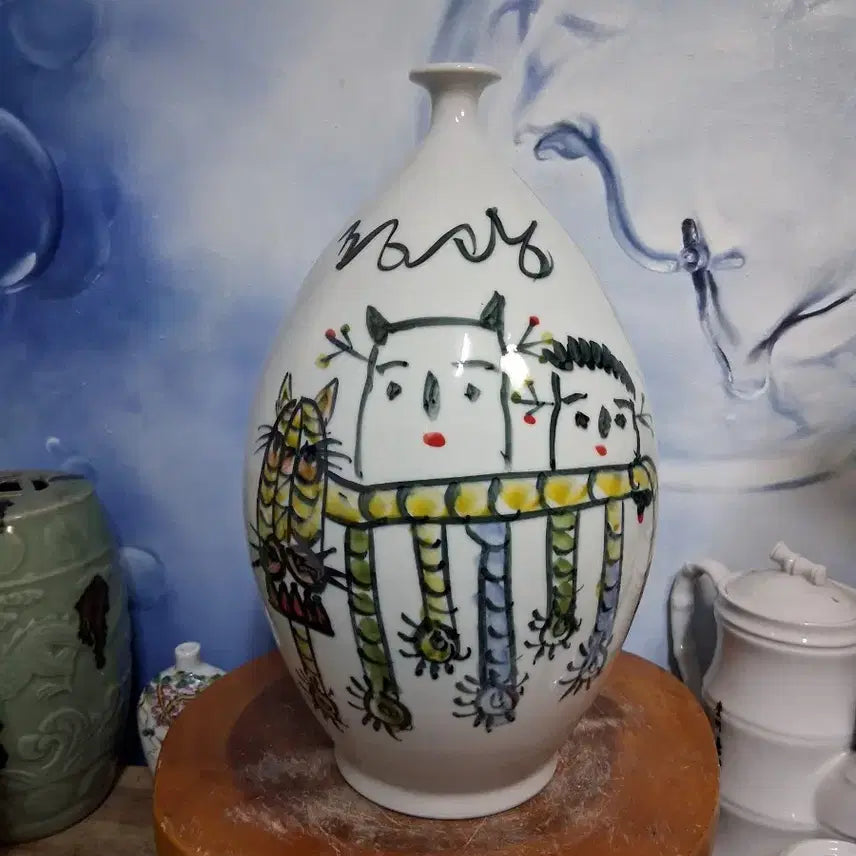 [BUNJANG] Joonggwang Ceramic Studio Angggyo Bottle Porcelain / 중광공방 앵꼬병 도자기