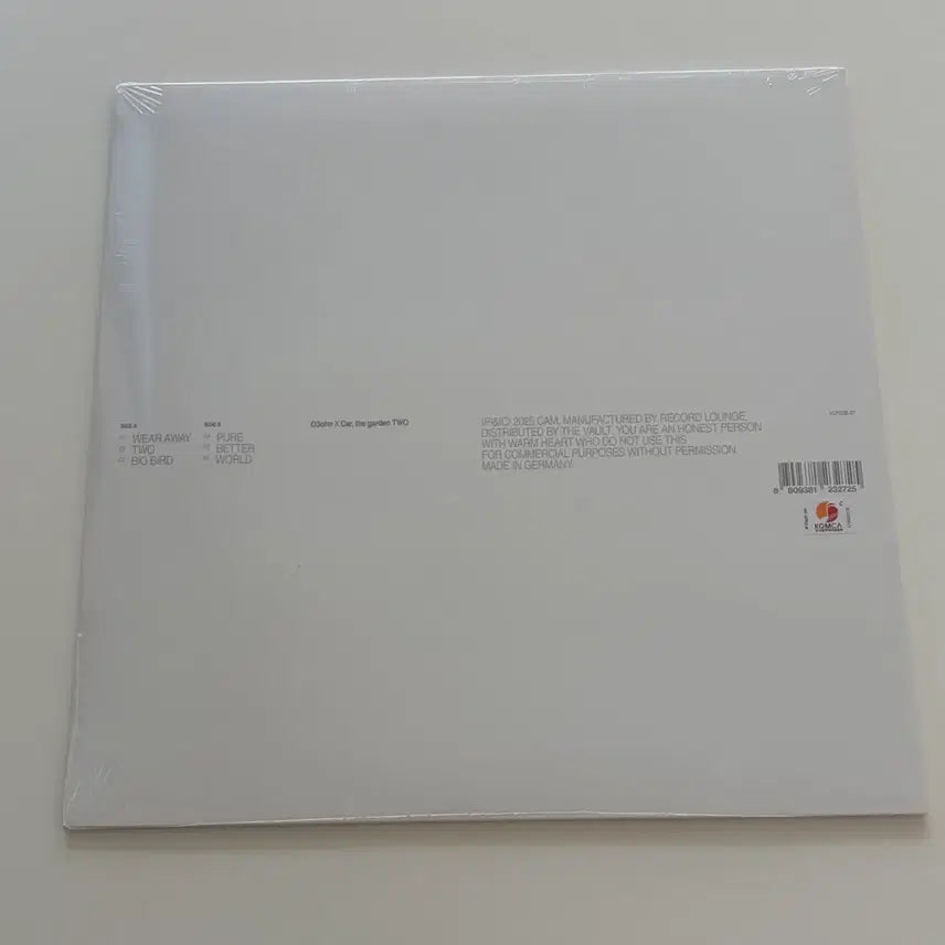 [BUNJANG] O3ohn x Car the garden TWO Cool Gray LP / 오존 X 카더가든 - TWO [쿨 그레이 컬러 LP]