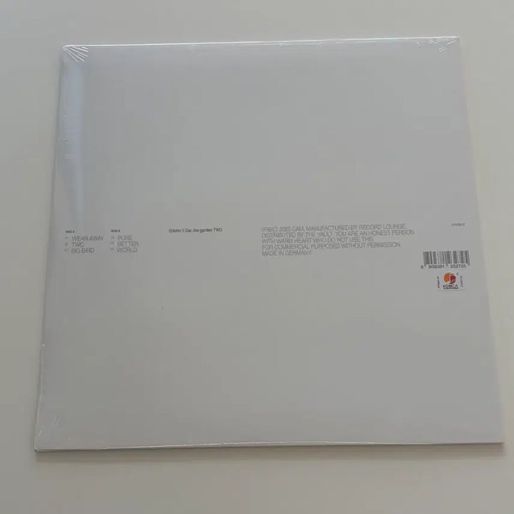 [BUNJANG] O3ohn x Car the garden TWO Cool Gray LP / 오존 X 카더가든 - TWO [쿨 그레이 컬러 LP]