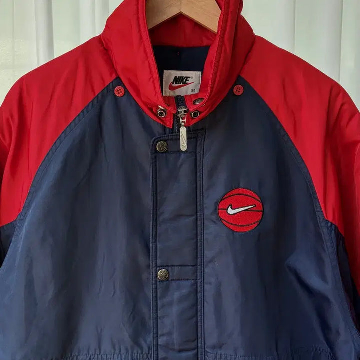 [BUNJANG] Nike 90s Baseball Big Swoosh Fleece Bench Coat / [M]나이키 90s 베이스볼 빅스우시 플리스 돕바 벤치 코트