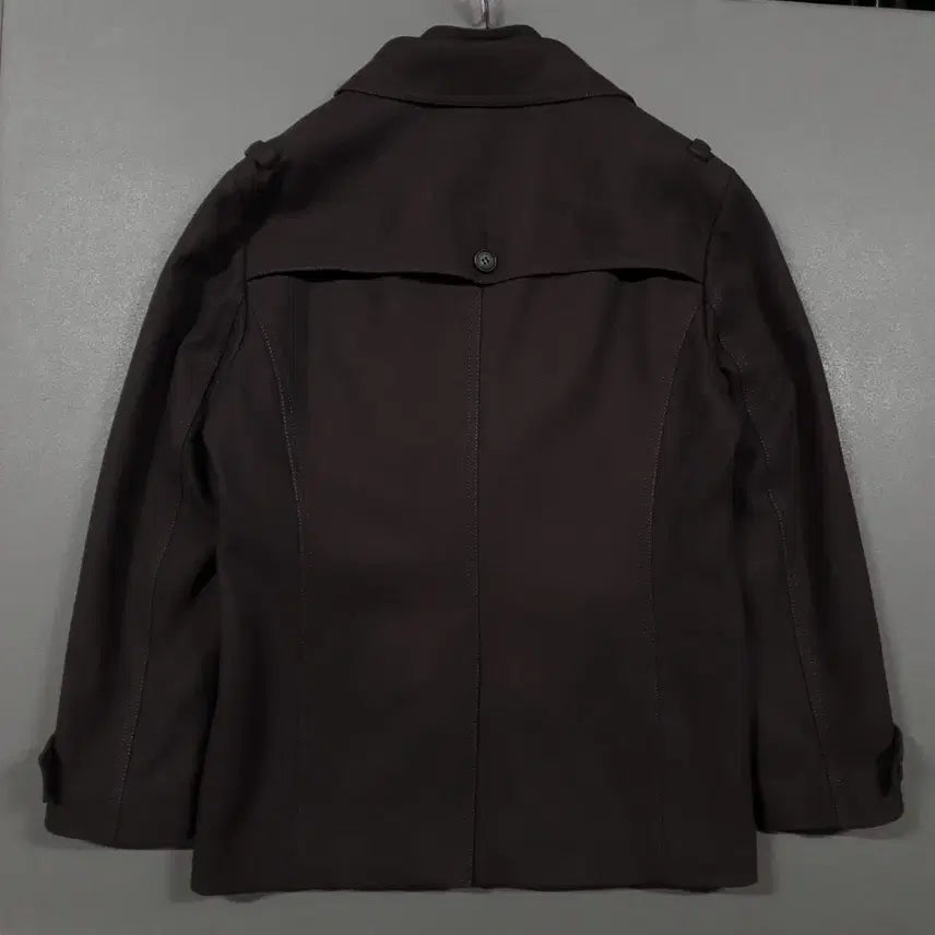 [BUNJANG] Wooyoungmi Classic Double Button Pea Coat / 국내 105) 우영미 클래식 더블 버튼 피코트 울 모 하프 코트 브라운