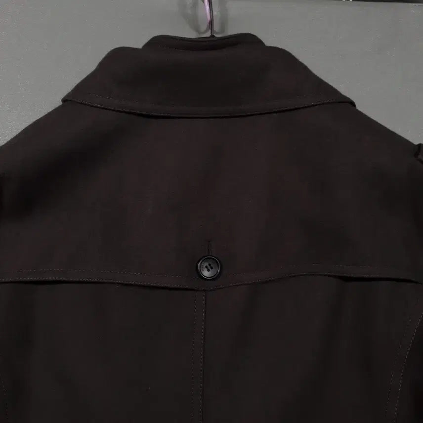 [BUNJANG] Wooyoungmi Classic Double Button Pea Coat / 국내 105) 우영미 클래식 더블 버튼 피코트 울 모 하프 코트 브라운
