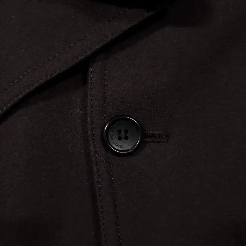 [BUNJANG] Wooyoungmi Classic Double Button Pea Coat / 국내 105) 우영미 클래식 더블 버튼 피코트 울 모 하프 코트 브라운