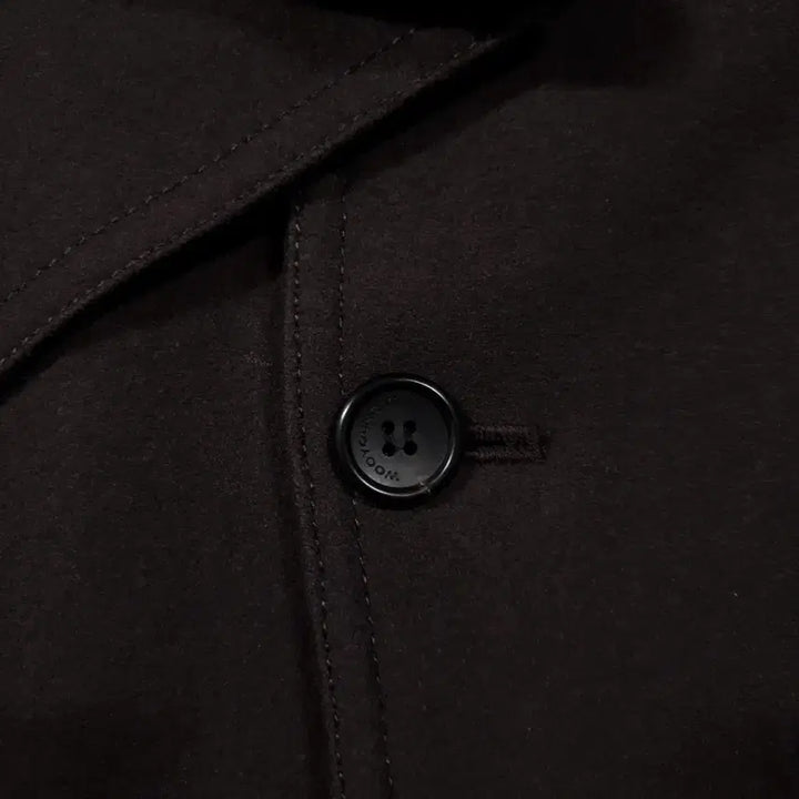 [BUNJANG] Wooyoungmi Classic Double Button Pea Coat / 국내 105) 우영미 클래식 더블 버튼 피코트 울 모 하프 코트 브라운