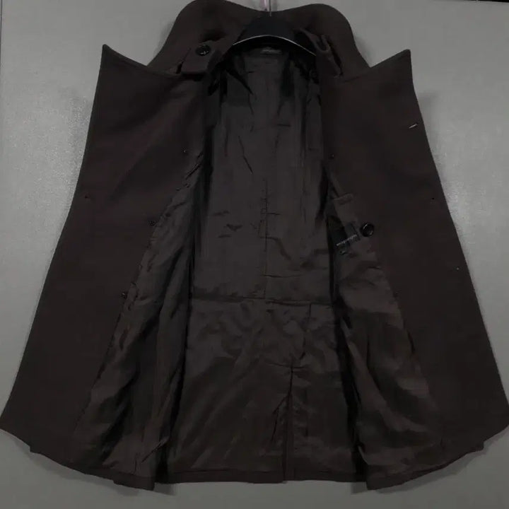 [BUNJANG] Wooyoungmi Classic Double Button Pea Coat / 국내 105) 우영미 클래식 더블 버튼 피코트 울 모 하프 코트 브라운