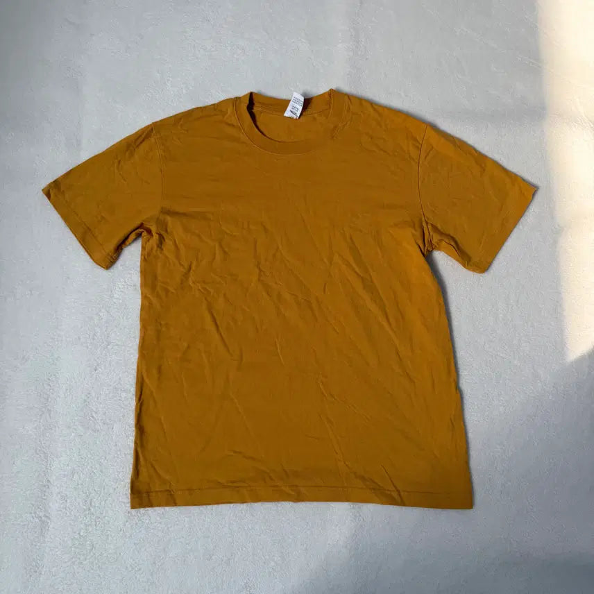 [BUNJANG] L Vintage Mustard Short Sleeve T-shirt / L 빈티지 머스타드 반팔티 0305T