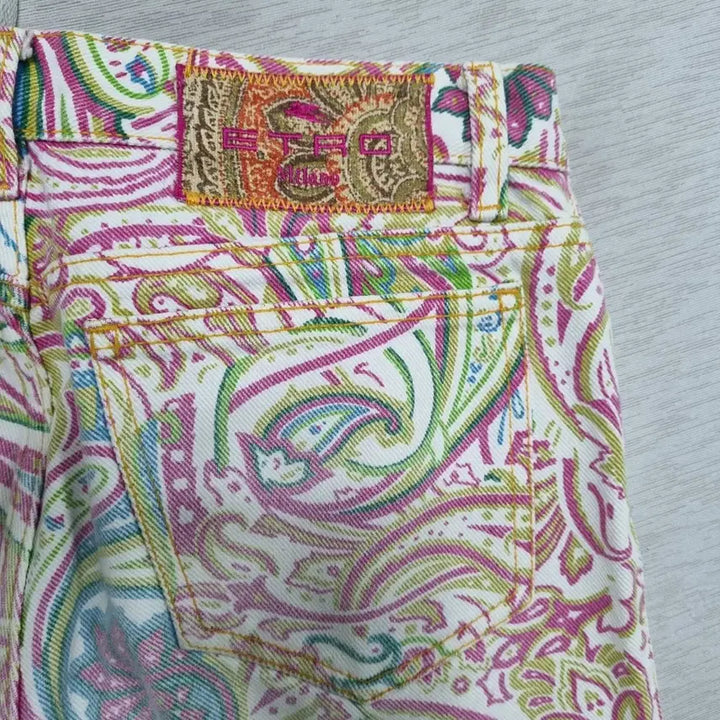 [BUNJANG] Etro Paisley Warning Denim Pants (Women&