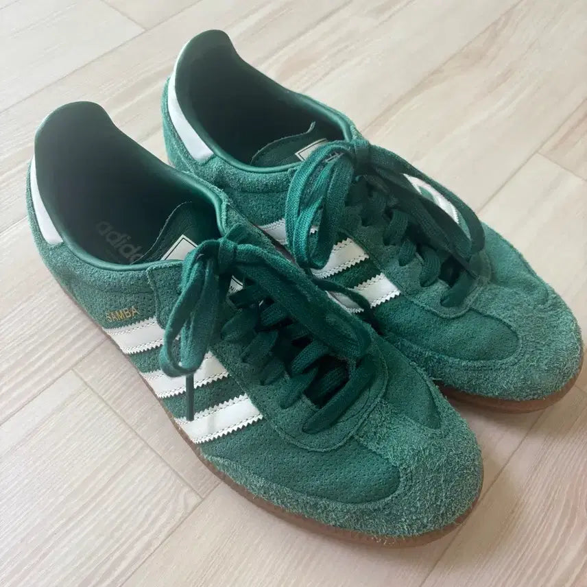 [BUNJANG] Adidas Samba OG Suede Green Sneakers 260 / 아디다스 삼바 OG 스웨이드 그린 운동화 260