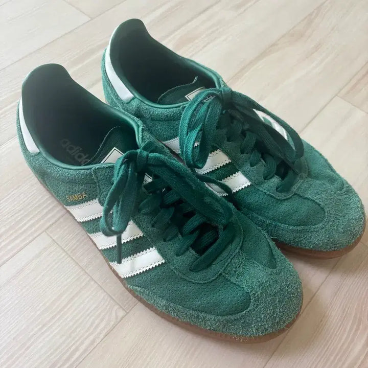 [BUNJANG] Adidas Samba OG Suede Green Sneakers 260 / 아디다스 삼바 OG 스웨이드 그린 운동화 260