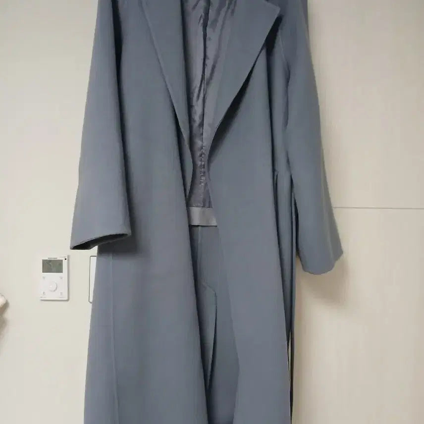 [BUNJANG] Mevie Mare Fog Blue Short Coat / 메비 마레 코트 포그블루 숏 0사이즈