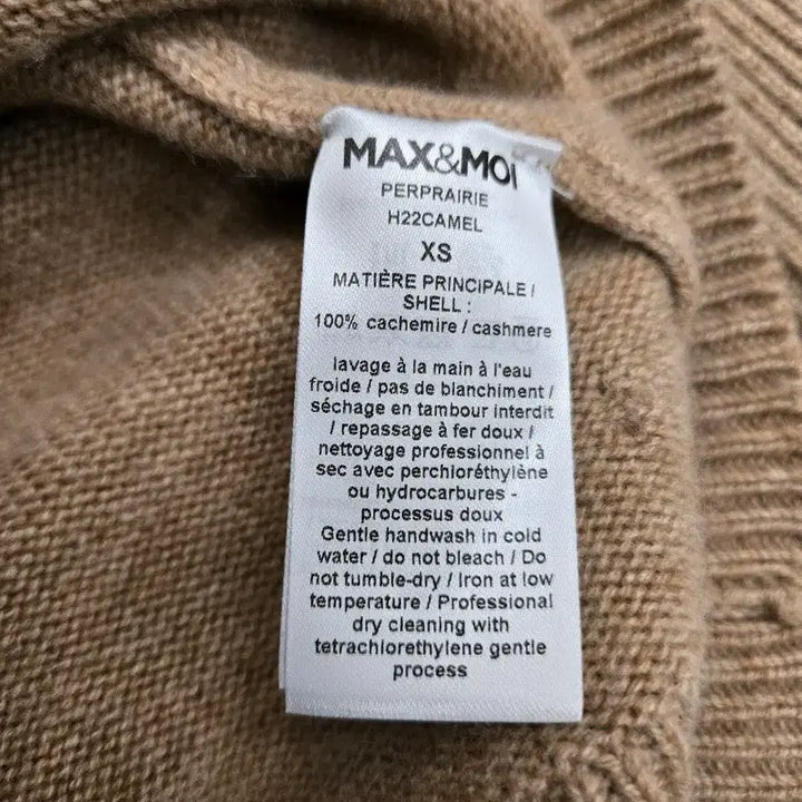 [BUNJANG] Max &amp; Moi Cashmere 100% Knit Sweater (Size 55) / 막스앤모이 캐시미어100 니트 (55)