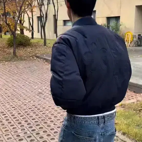 [BUNJANG] GRUNDEN Bomber Jacket (Navy) Size 2 / 글런든 GRUNDEN BOMBER JACKET (NAVY) 2