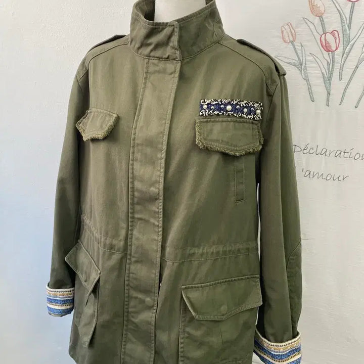 [BUNJANG] Roem Khaki Field Jacket / 로엠 카키색 야상 점퍼 자켓