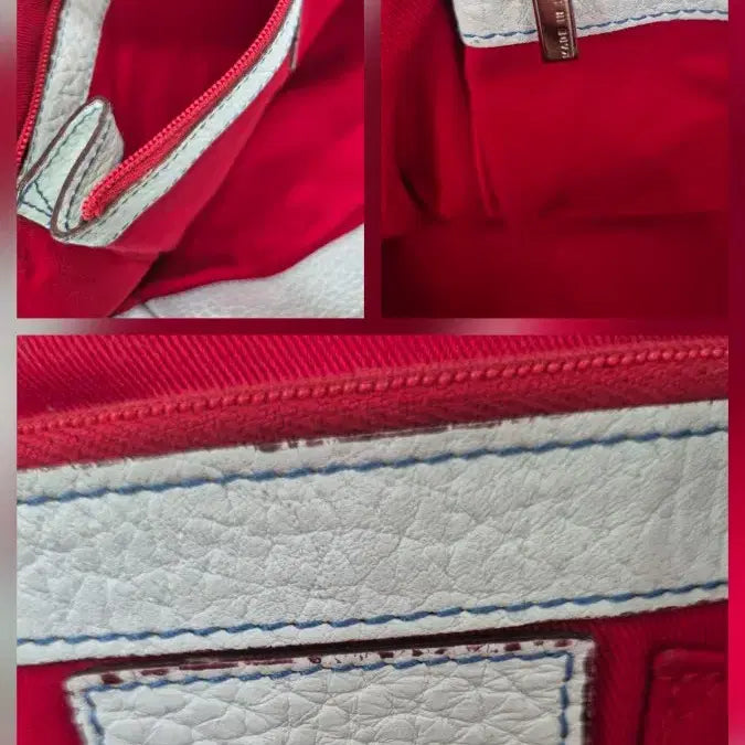 [BUNJANG] Dolce &amp; Gabbana White Leather Big Tote Bag / 돌체앤가바나  화이트가죽 빅 토트백