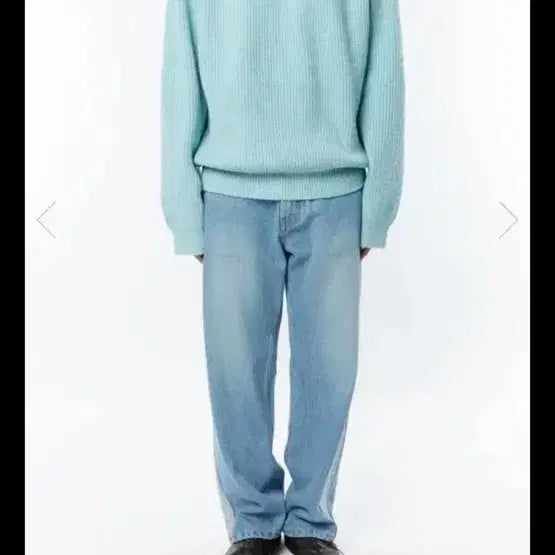 [BUNJANG] Years Ago Merino Knit Sweater Sky Blue L / [10회 미만 착용]이얼즈 어고 스카이블루 메리노 니트 스카이블루 L