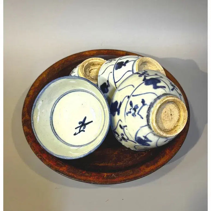 [BUNJANG] Antique Blue and White Porcelain Tea Bowl / 앤티크 청화백자 다완