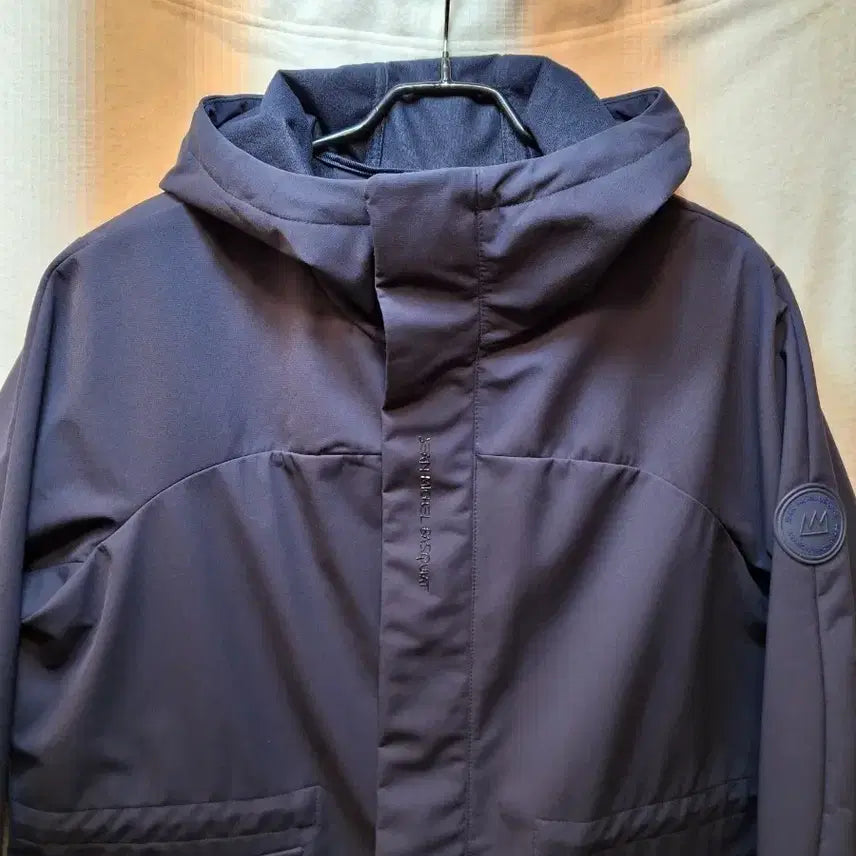 [BUNJANG] Jean Michel Basquiat Hooded Coat Navy / 장미쉘바스키아 후드 코트 네이비