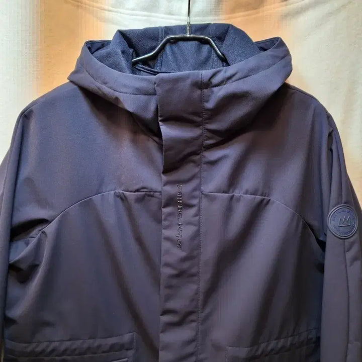 [BUNJANG] Jean Michel Basquiat Hooded Coat Navy / 장미쉘바스키아 후드 코트 네이비