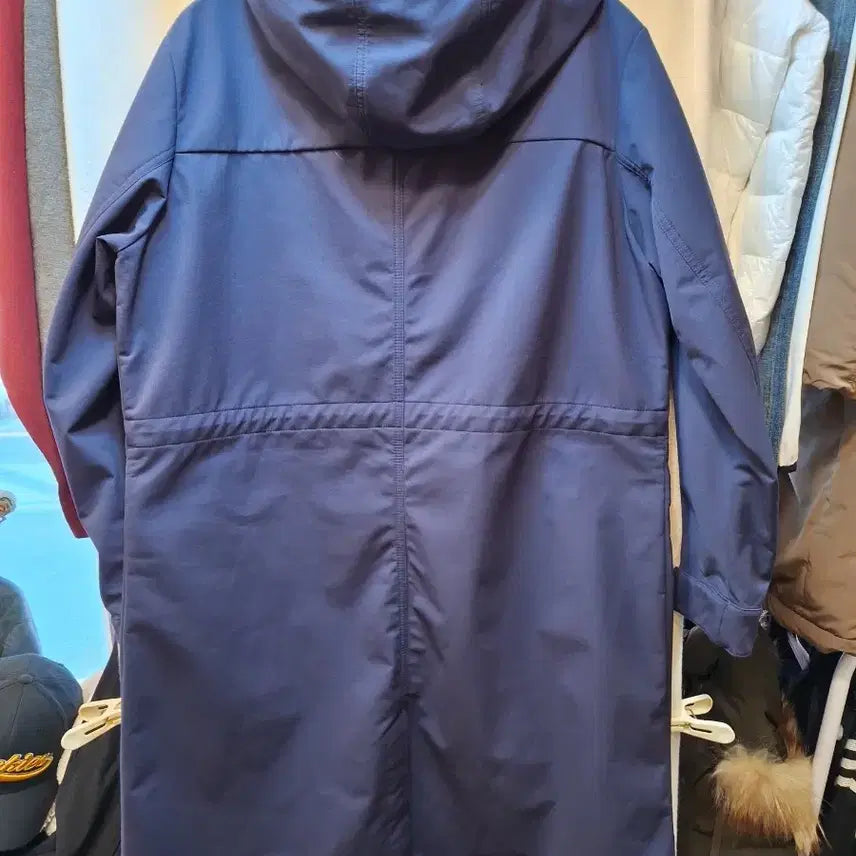 [BUNJANG] Jean Michel Basquiat Hooded Coat Navy / 장미쉘바스키아 후드 코트 네이비