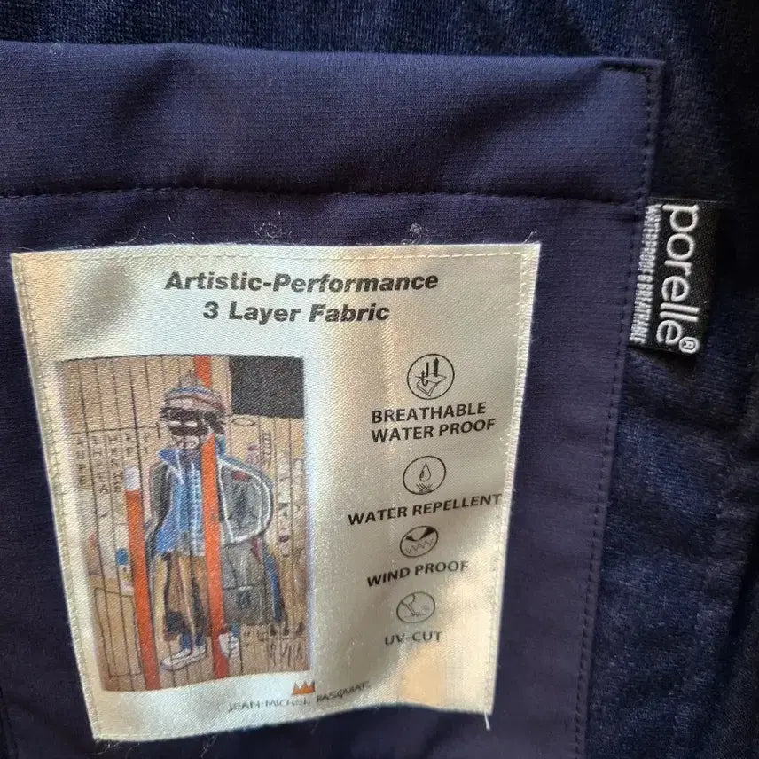 [BUNJANG] Jean Michel Basquiat Hooded Coat Navy / 장미쉘바스키아 후드 코트 네이비
