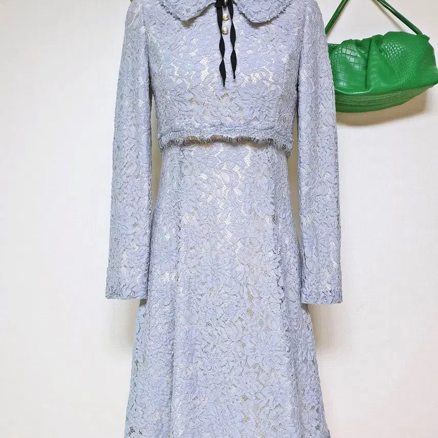 [BUNJANG] Kenneth Lady Feminine Lace Dress Sky Blue / 케네스레이디 페미닌 레이스원피스 55 스카이블루