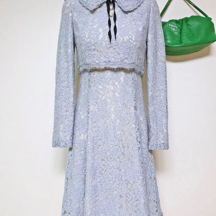 [BUNJANG] Kenneth Lady Feminine Lace Dress Sky Blue / 케네스레이디 페미닌 레이스원피스 55 스카이블루