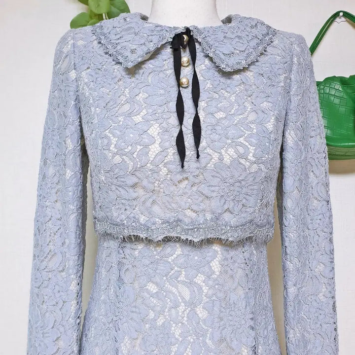 [BUNJANG] Kenneth Lady Feminine Lace Dress Sky Blue / 케네스레이디 페미닌 레이스원피스 55 스카이블루