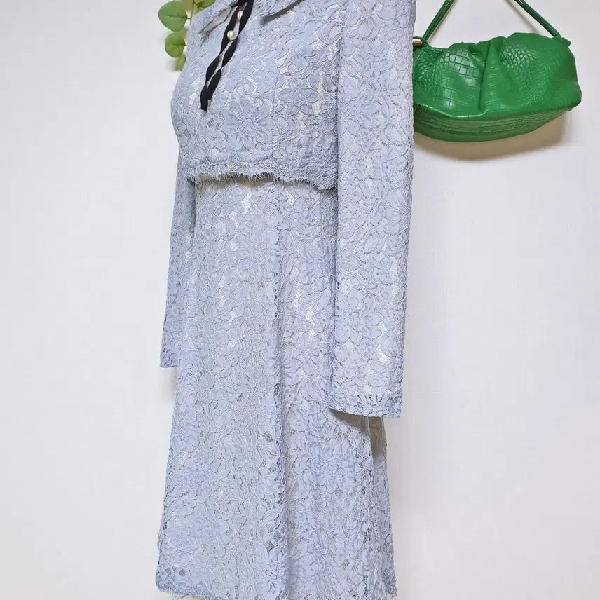[BUNJANG] Kenneth Lady Feminine Lace Dress Sky Blue / 케네스레이디 페미닌 레이스원피스 55 스카이블루