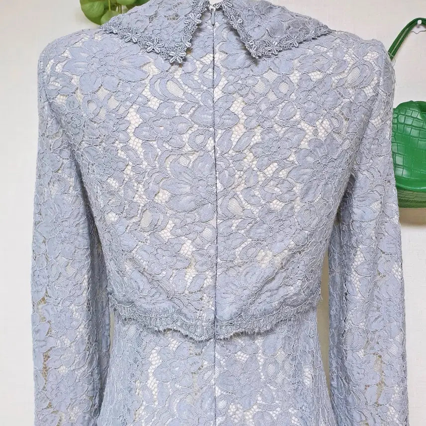 [BUNJANG] Kenneth Lady Feminine Lace Dress Sky Blue / 케네스레이디 페미닌 레이스원피스 55 스카이블루