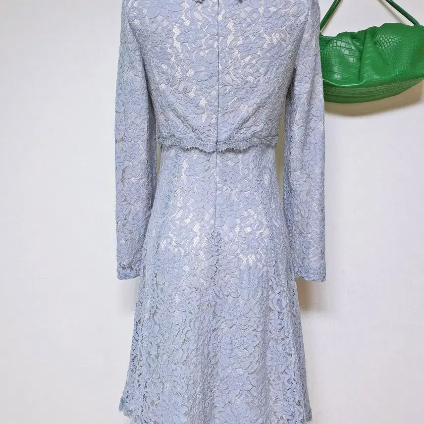 [BUNJANG] Kenneth Lady Feminine Lace Dress Sky Blue / 케네스레이디 페미닌 레이스원피스 55 스카이블루